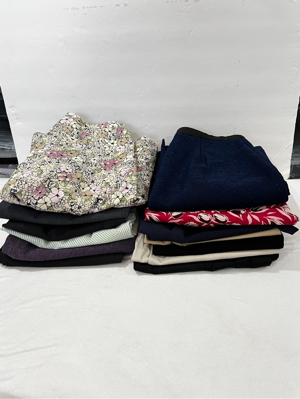Lot of 13 Skirts DIY Fabrics Material Wool Cotton Multiple Brands And Colors